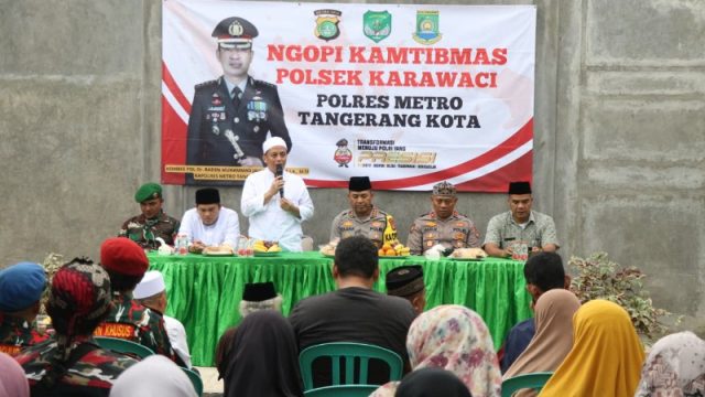 Jaga Jakarta ++, Kapolres Metro Tangerang Kota Gelar Ngopi Kamtibmas Bersama Warga Karawaci