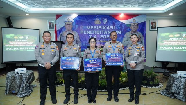 Polda Babel Raih Apresiasi Integritas Pelaporan Data Pemeriksaan Kesehatan Jasmani Dan Rohani Tahun 2025