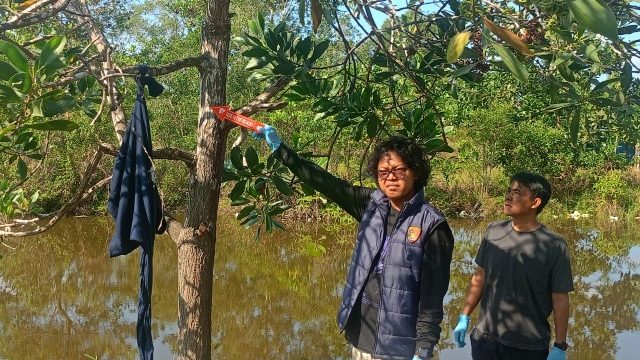 Polres Beltim Lakukan Olah TKP Kasus Bunuh Diri Di Jalan Aik Mahok Gantung