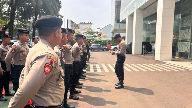 Apel Siaga Pengamanan di Kantor BGN Kebon Sirih, 45 Personel Gabungan Diterjunkan