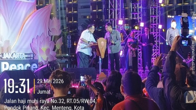 Cahaya Waisak Terangi Bundaran HI, Polsek Metro Menteng Kerahkan 165 Personel Amankan “Illumination of Jakarta Glow of Peace”