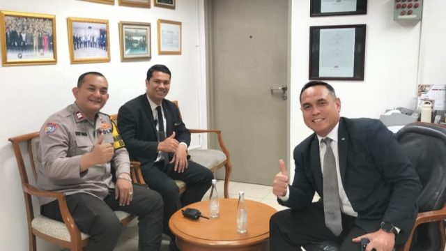 Bhabinkamtibmas Menteng dan Security Hotel Mandarin Perkuat Sinergi Kamtibmas