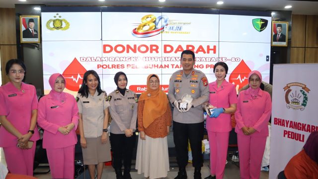 Donor Darah Sambut Hari Bhayangkara ke-80, Berhasil Kumpulkan 111 Kantong Darah