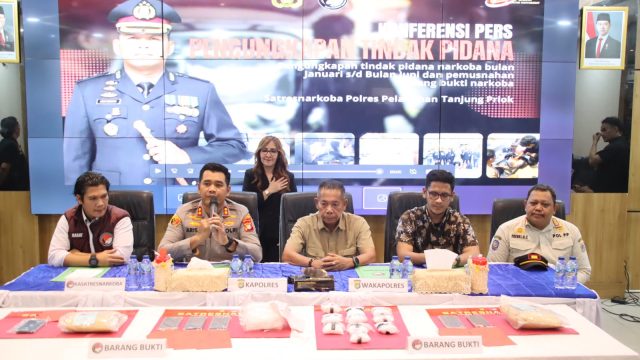Polres Pelabuhan Tanjung Priok Ungkap 58 Kasus Narkotika, Musnahkan Barang Bukti dan   Selamatkan 67 Ribu Jiwa