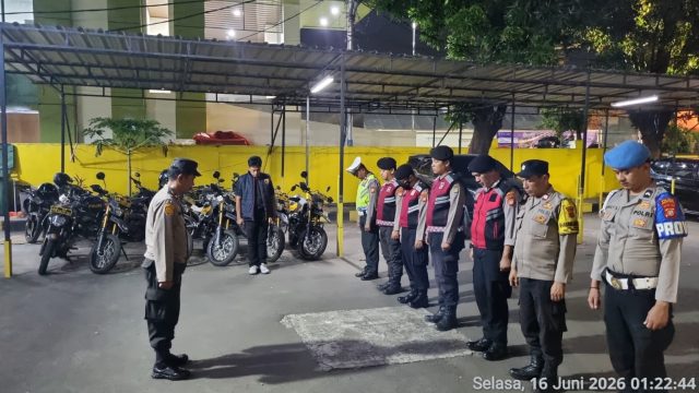 Apel Operasi Cipta Kondisi, Polsek Johar Baru Persempit Ruang Gerak Pelaku Kejahatan Jalanan