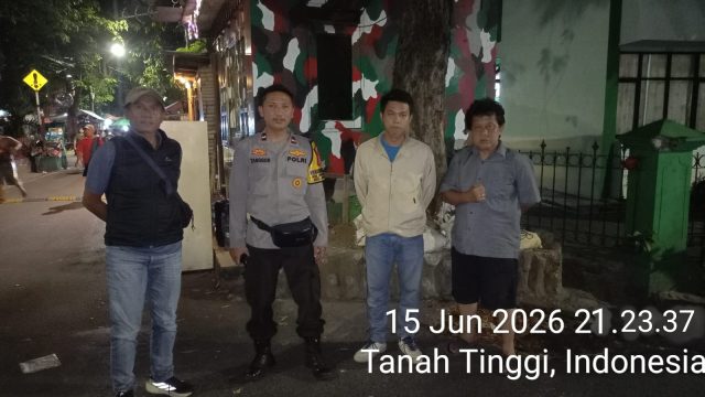 Malam Hari Bukan Celah Kejahatan, Polisi dan FKDM Sisir Wilayah Cegah Tawuran di Johar Baru
