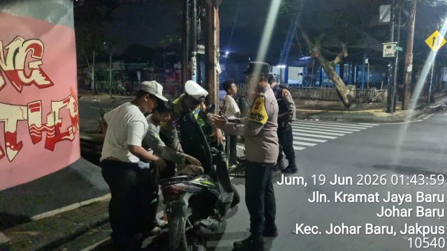 Persempit Ruang Gerak Pelaku Kriminal, Polsek Johar Baru Intensifkan Operasi Cipta Kondisi