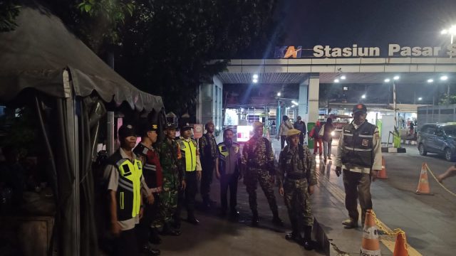Tiga Pilar Senen Gelar Patroli Gabungan, Fokus Cegah Gangguan Kamtibmas di Titik Keramaian