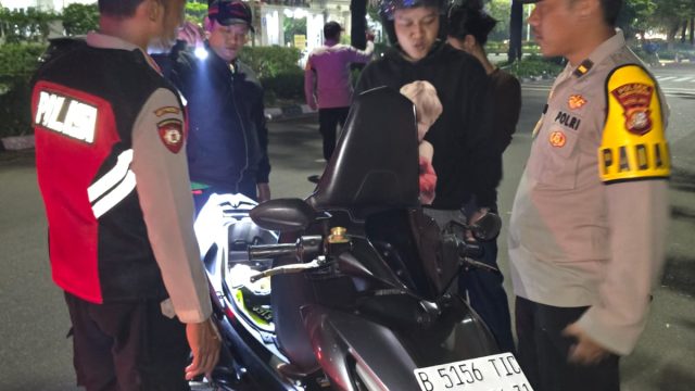 Polres Jakpus Gelar Operasi Cipkon Dini Hari, Sejumlah Motor Tanpa Surat Diamankan
