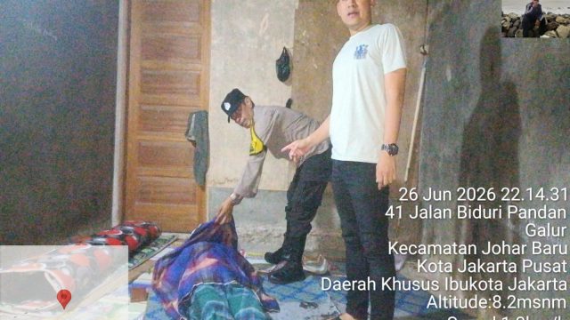 Gerak Cepat Polsek Johar Baru Tangani Penemuan Mayat di Pekarangan Rumah Warga Galur