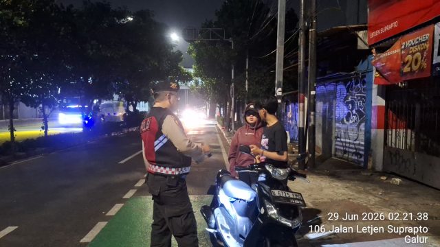 Operasi Cipta Kondisi Polsek Johar Baru, Antisipasi Begal, Narkoba dan Kejahatan Jalanan Saat Dini Hari