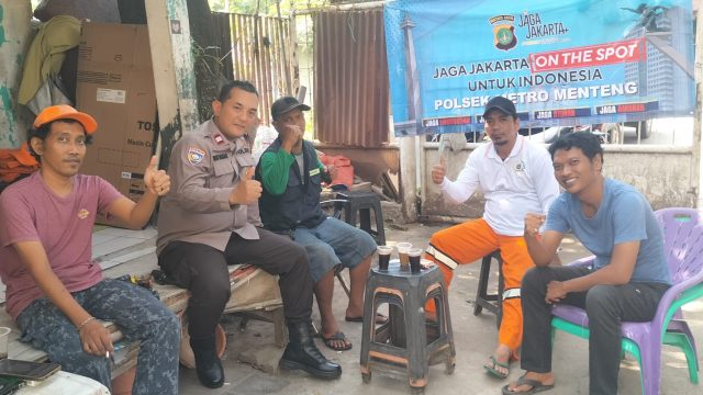 Jaga Jakarta On The Spot, Polsek Metro Menteng Ajak Warga Aktifkan Pos Kamling