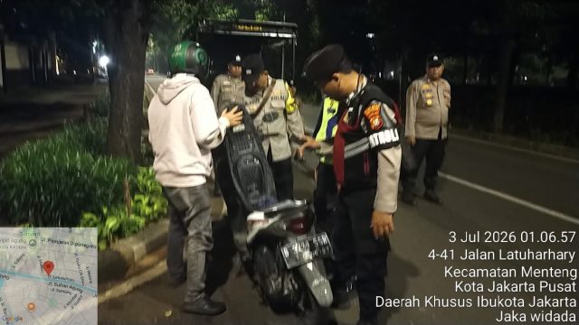 Operasi Cipkon Dini Hari, Polres Jakpus Kerahkan 123 Personel, Hasil Razia Nihil Pelanggaran