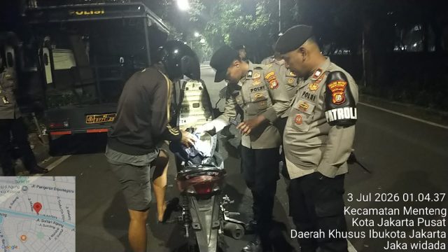 Razia Stasioner di Jalan Latuharhari Berjalan Kondusif, Polsek Metro Menteng Catat Hasil Nihil Pelanggaran