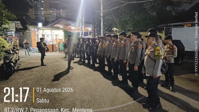Apel Malam Gabungan, Polsek Metro Menteng Siaga Pasca Keributan di Pegangsaan
