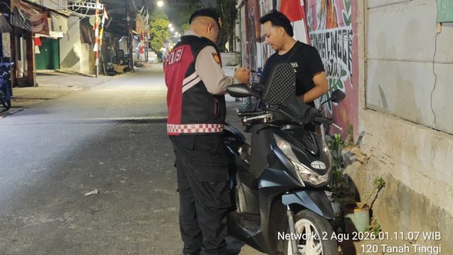 Gelar Patroli Cipta Kondisi Polsek Johar Baru Perketat Pengawasan, Ruang Gerak Pelaku Kejahatan Dipersempit